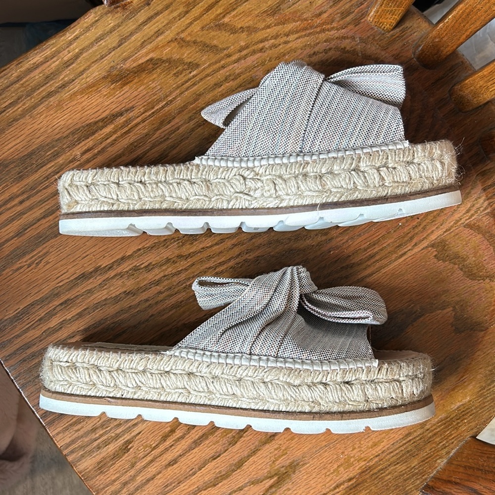 Free People Neutral Knotted Slip-On Espadrille Sandals - Picture 3 of 6